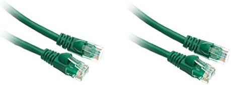 2 Комплекта кабел Cat5e с Формованным ботинком UTP 350 Mhz 5 Фута Зелен цвят, CNE483073