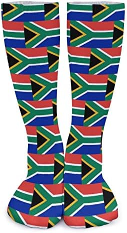 Дебели Чорапи с Флага на Южна Африка WEEDKEYCAT, Нестандартен, Забавен Графичен Принт, Ежедневни Чорапи със Средна Дължина, за Зимата