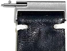 Каишки за часовници от черна и сива кожа с релефни NICKSTON Ширина 20 мм и 21 мм, 22 мм, 23 мм, 24 мм, 25 мм и 26 мм за традиционни