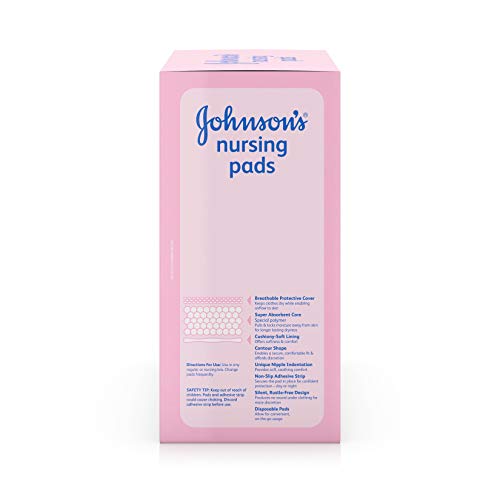 Лопатки за хранене на Johnson ' s от естествен памук, Сверхпоглощающие, удобни и дишащи естествени форми, 60 карата (опаковка