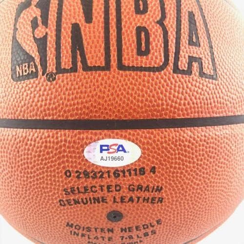 КАРИМ АБДУЛ-ДЖАБАР, подписано Баскетболното споразумение PSA/DNA Лейкърс Bucks С автограф - Баскетболни топки с автографи