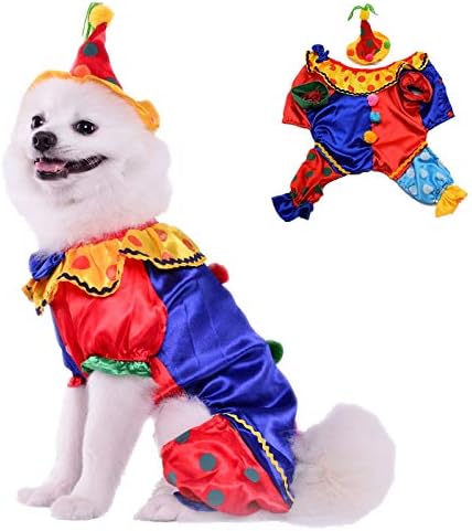 Костюм на куче Leowow на Хелоуин с Шапка за Празнични дрехи-Средната