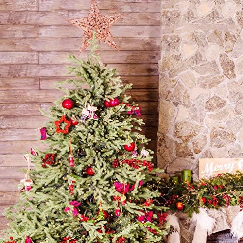 Amosfun 2 бр. Метални Коледно Дърво, Topper, Блестящата Звезда, Върхът на Дърво, Железни Празнични Украси за Коледната Елха,
