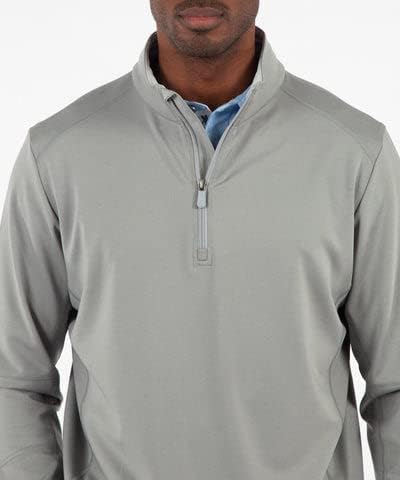Мъжки облекла за голф Bobby Jones - Performance Viking, Пуловер с дълги ръкави от полиестер / Ликра с цип на четвърт инч за мъже