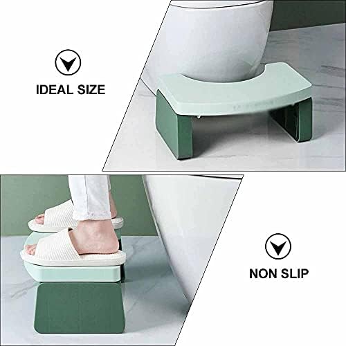 WYBFZTT-188 1 бр. Творчески Стол за тоалет в банята, Практичен, Лесен, Устойчив, Стол за тоалетна (зелен)