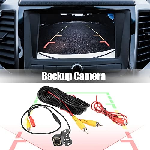 X AUTOHAUX Автомобили Резервната Камера за Задно виждане HD за Обратно виждане 170 ° Широкоъгълен 4 Led Цветен CMOS Чип Изображения Водоустойчив Парковочная Камера за Задно в