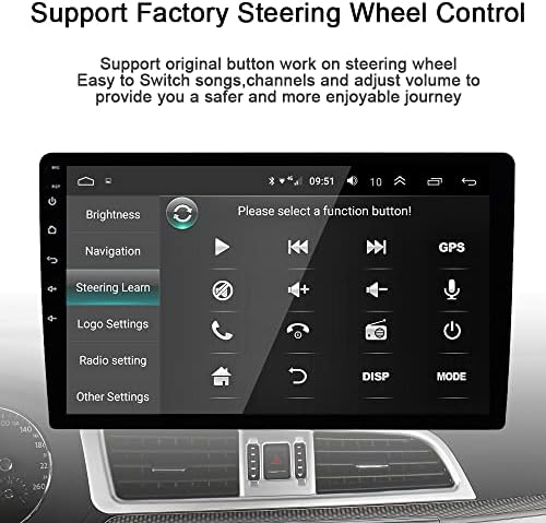 Hyundai Sonata 2004-2008 Двойна Автомобилна стерео система Din с Apple Carplay Android Auto 9 Авто Радио Сензорен екран с Поддръжка