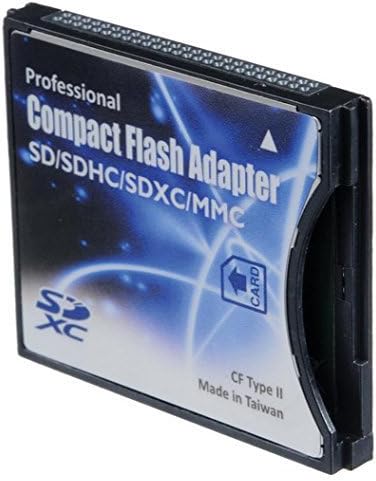Shopdigi CDA Compact Flash CF Type 2 Дебели адаптер за SD-карти. НЕ е за устройства с тънки свещи CF Type 1