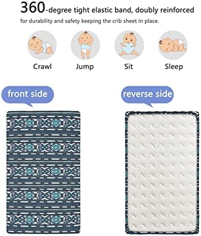 Кухненски Кърпи за яслите в стила на ацтеките, Портативни мини-Чаршафи за легла с Меки и Дишащи Кърпи-Чаршаф за матрак на детско креватче