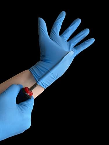 Проверете 1 път ръкавици за еднократна употреба от нитрил, без прах, без латекс, многофункционални средства за индивидуална