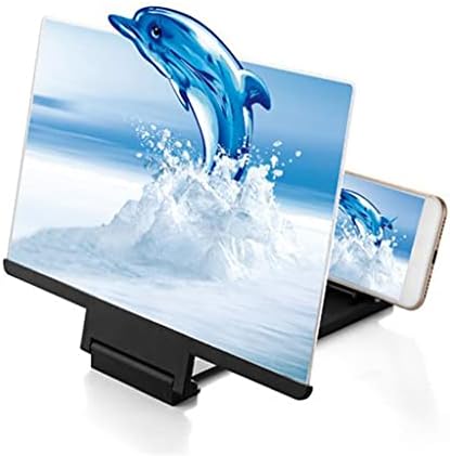 LLAMN 8-инчов 3D видео сгъваем екран, голям държач за защита на очите, сервоусилвател на екрана, поставка за усилвател