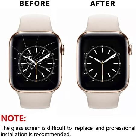 Замяна на обектива от часовата стъкло и сензорен таблет -Съвместим с комплекта за ремонт на Apple Watch Серия 5 за подмяна на екрана