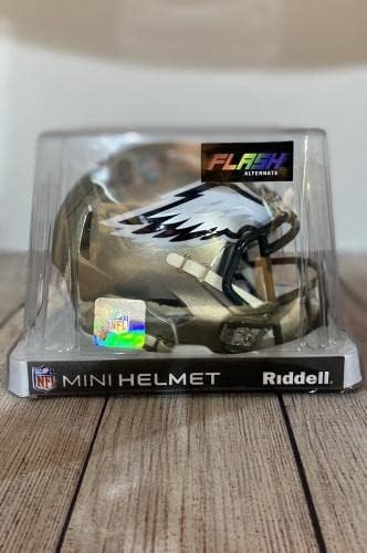 Мини-каска Philadelphia Eagles с автограф Джордан Дейвис Jsa - каски NFL с автограф