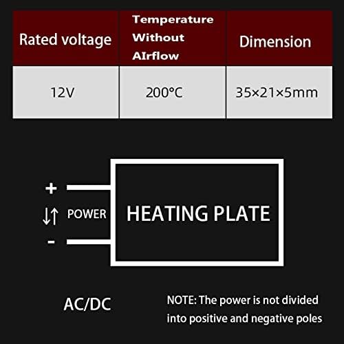 Комплект нагревателни елемента PTC AC DC 12V 200 Градуса Изолирани Керамични Нагреватели с Термостат Постоянна Температура