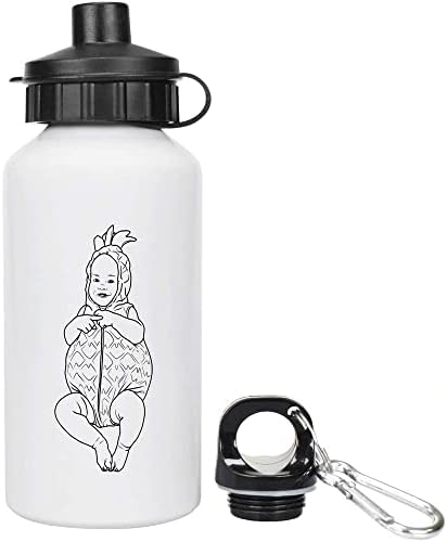 Детска бутилка за вода и напитки Azeeda 400 мл Pineapple Baby за Еднократна употреба (WT00057246)