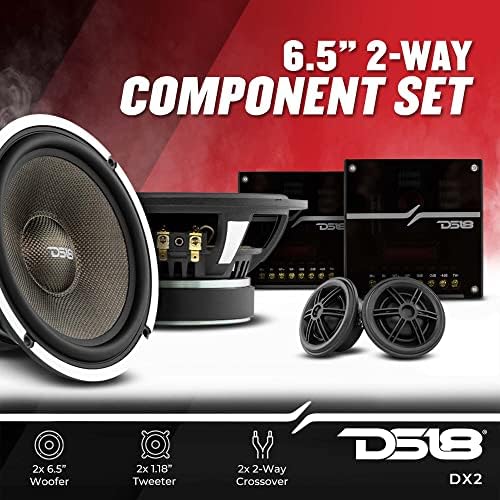 DS18 DX2 Deluxe 6,5 Двухполосная Компонент акустична система премиум-клас за автомобилни аудио - 460 W, 4 Ома - Комплект с БАС-високоговорител,