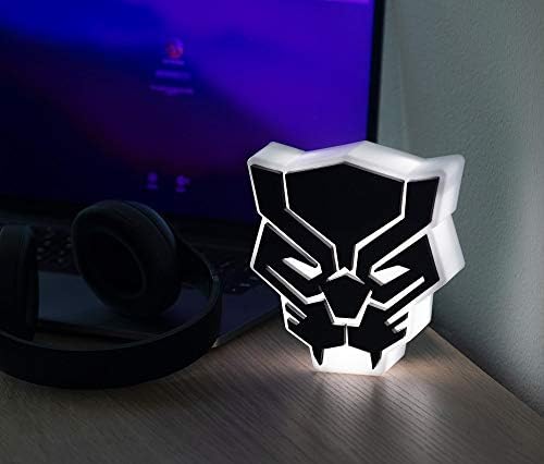 Marvel Черна Пантера LED Лампа за настроението | Светлини за настроение Фигурка Черни Пантери | са подбрани Маска Marvel Черна Пантера