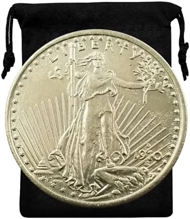 Kocreat Копие 1910-D Double Eagle Liberty Златна Монета от Двадесет Долара-Точно Копие на Сувенирни монети на САЩ Лъки златна монета Събиране на монети Hobo