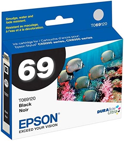 Касета Epson 69, (T069120-S) DURABrite Ultra Black с мастило