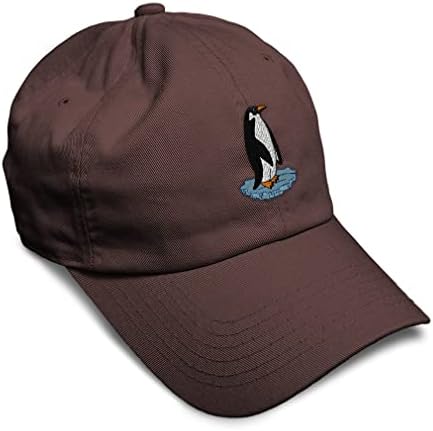 Мека Бейзболна Шапка Penguin B С Бродерия на Океана и Морски Живот, Памучни Шапки, за Баща, за Мъже и Жени