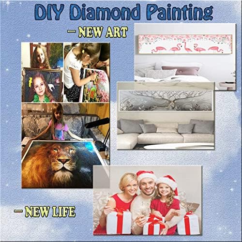 Комплекти за Рисуване с Диаманти за възрастни, Синьо-бяла Линия, Diamond Изкуство, Деца, Начинаещи, Направи си сам, 5D Боята по