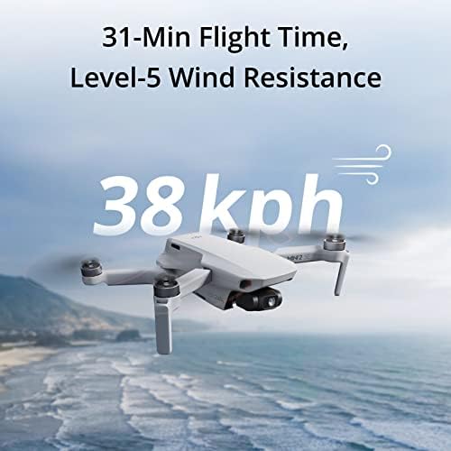 DJI Mini 2 SE, Лесен и сгъваема мини-Дрон с видео 2,7 К, прехвърляне на видео на 10 км, времето на полета 31 мин при тегло по-малко