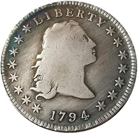 1794 Монета с Косата си Орел Американската Рядка сребърно покритие Монета Приятел на Семейството Колекционер Маловажната