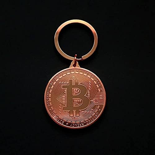 Креативен CraftsBitcoin Виртуална монета Bitcoin Незабравим Ключодържател CoinBitcoin Антични Копие от Колекционер на монети