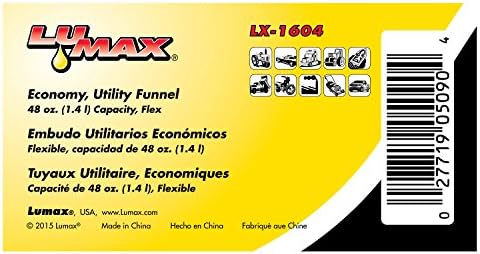 LUMAX LX-1604 черно 48 грама. Пластмасова фуния. Универсална фуния. Здрав, маслостойкий пластмаса и е безопасно за всички петролни продукти.