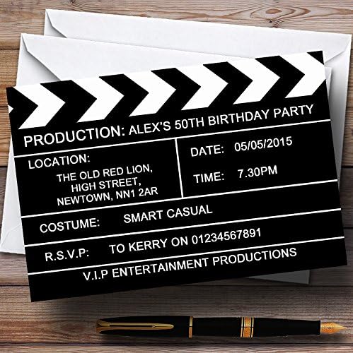 Персонални покани на парти по случай рожден ден в стил flappers от холивудски филм