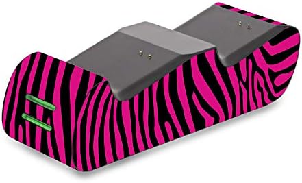 Кожата MightySkins, съвместим със зарядно устройство за контролер Fosmon Xbox - Розов цвят Зебра | Защитно, здрава и уникална
