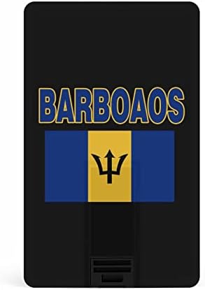 Знаме на Барбадос USB Флаш Дизайн на Кредитна карта, USB Флаш устройство Персонализиран Ключ Memory Stick 64G