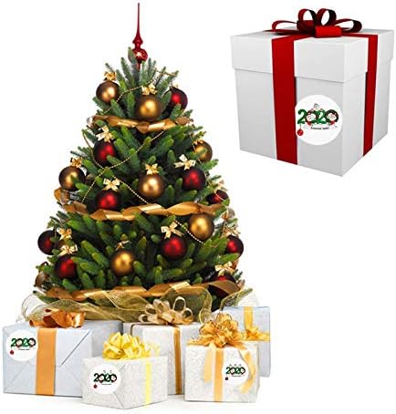 500 Опаковки Коледните Празници Стикери, Хвърляне на Кръгли Етикети, с Печати