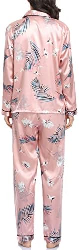 Conjunto de Pijama de pantalón de Manga Larga para Mujer Home 2 Suit V8