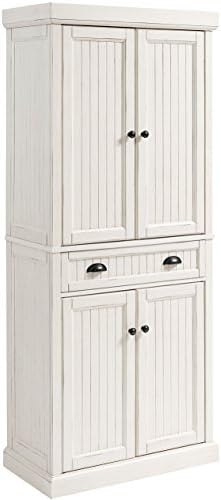 Кухненски шкаф за кухня Crosley Furniture Seaside - изтъркан бял