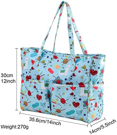 LUKEO Прежди Чанта За Съхранение на Плетене на една Кука Топки За Бродерия Възли Куки, Игли Шевни Аксесоари