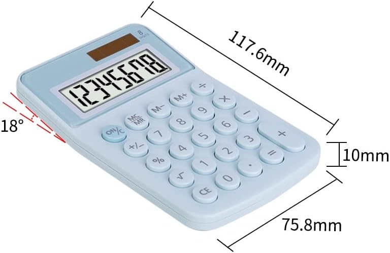 Мини-калкулатор CUJUX, слънчеви цветни студентски сладки калкулатори, портативни, удобни за носене, сладки кавайные творчески ученически