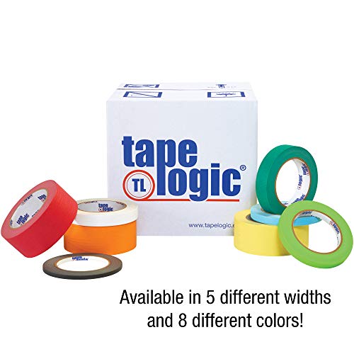 Aviditi Tape Logic 2 инча x 60 ярда, Цветно тиксо с общо предназначение, червена (опаковка от 12 броя) - Отлично подходящ за дома, офиса,