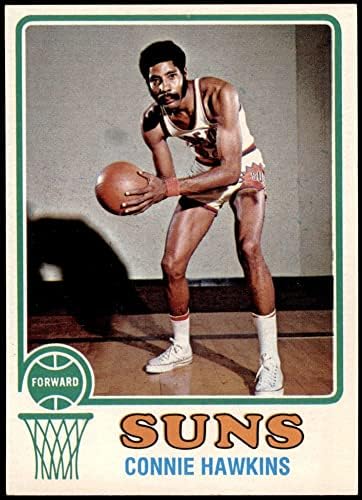1973 Topps 43 Кони Хоукинс на Финикс Сънс (Баскетболно карта) БИВШАТА/MOUNT Санс Айова