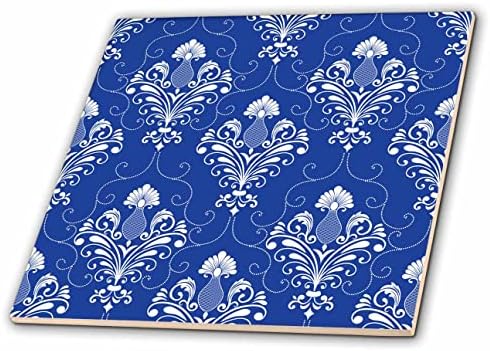 3d Мозайка Ан Мари Baugh - Моделите - Доста ярки сини и бели дамасские плочки (ct_354360_1)