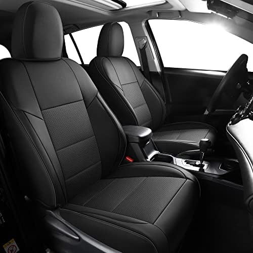 Комплект калъфи за седалки от изкуствена кожа TAPHA за suv Toyota RAV4 2020-2023 XLE LE XLE Premium Limited, дишаща и водоустойчива,