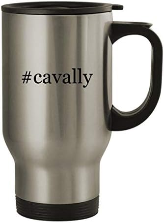 Подарък дрънкулки #cavally - Пътна Чаша от Неръждаема Стомана с тегло 14 грама, сребрист