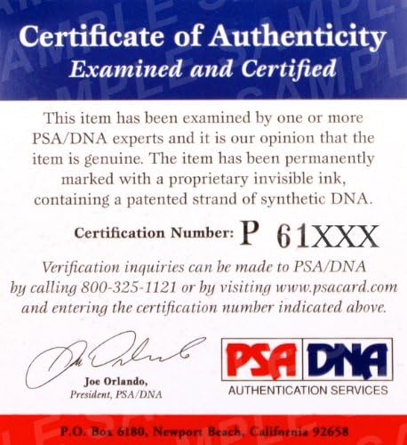 Джо Деламиллер Биллс подписани пощенска Картичка с изображение на линия вратарской линия HOF ins PSA / ДНК - Издълбани подпис NFL