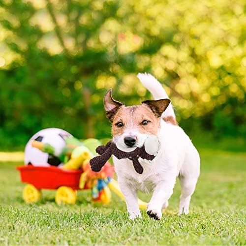 Плюшен играчка за кучета LokYingBaby Обезьянка с Писък, Дъвчащи играчки във формата на животни, за малки, Средни и Големи Кучета,