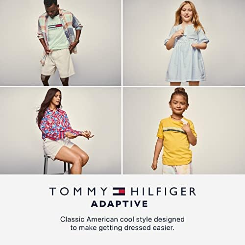 Джинсовое рокля с адаптивни колан за момичета Tommy Hilfiger One Size
