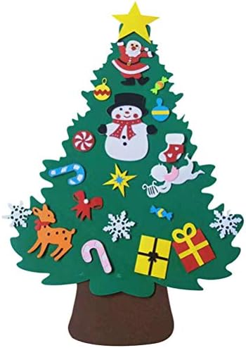 BESPORTBLE САМ Филцови Коледно Дърво, Коледни Висящи Украси Дърво за Коледни подаръци