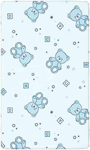 Кухненски Кърпи за бебешко креватче, Портативни Мини-Кърпи за яслите, Меки и Дишащи Кърпи-Бебешки Кърпи за момчета и Момичета, 24 x 38, Baby Blue Aqua