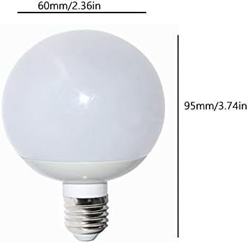 Lxcom Lighting G60 Led Лампа 5 W Глобус Led Крушки По 45 Вата Еквивалент на Топло Бяла 3000 До E26/E27 База 500LM Led Лампа