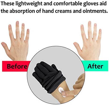 MIG4U Овлажняващи Козметични Ръкавици за Сензорен екран, Ръкавици за нощен Сън, Големи за Мъже, СПА, Сухи Ръце, Нощен Лосион, защитава от