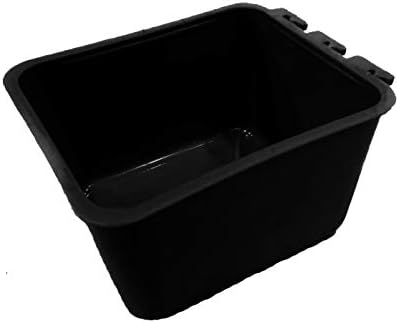 The РОП Shop | (Опаковка от 12 броя) Черен контейнер в клетка за съхранение на пирони, гайки, винтове за дърво, Болтове в магазина